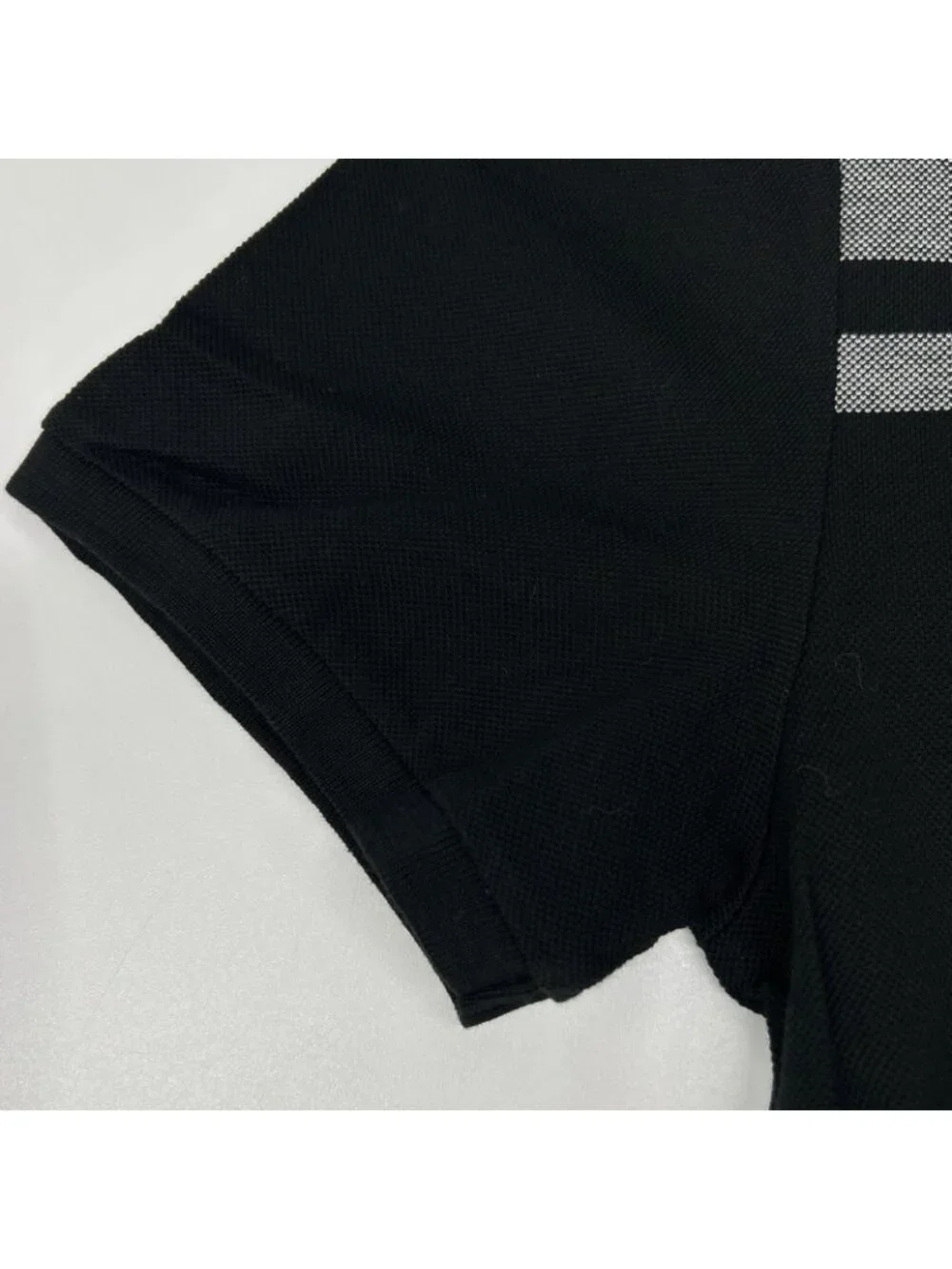 Gucci Black Cotton Flap Pocket Polo